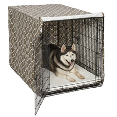 QuietTime Defender Covella Dog Crate Cover Brown 24″ x 18″ x 19″