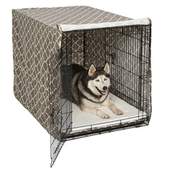 QuietTime Defender Covella Dog Crate Cover Brown 42″ x 28″ x 30″