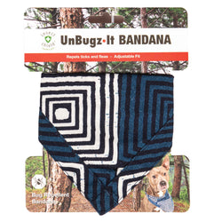 DGS Pet Products Unbugz-It Bandana Medium Square Blue 10" x 7" x 0.1"