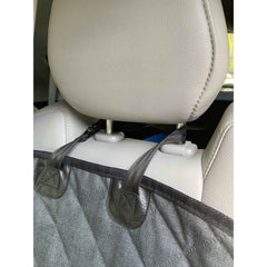 DGS Pet Products Dirty Dog 3-in-1 Car Seat Cover and Hammock Cool Grey 54″ x 61″ x 2″