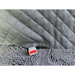 DGS Pet Products Dirty Dog 3-in-1 Car Seat Cover and Hammock Cool Grey 54″ x 61″ x 2″