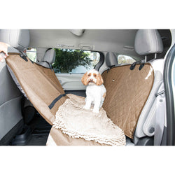 DGS Pet Products Dirty Dog 3-in-1 Car Seat Cover and Hammock Cool Tan 54″ x 61″ x 2″