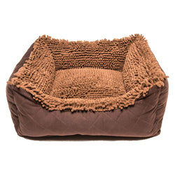 DGS Pet Products Dirty Dog Lounger Bed Extra Large Brown 37" x 31" x 10"