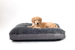 DGS Pet Products Dirty Dog Rectangle Bed Large Cool Grey 28″ x 40″ x 4″