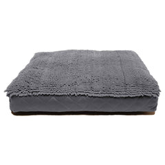 DGS Pet Products Dirty Dog Rectangle Bed Extra Large Cool Grey 36" x 48" x 4"