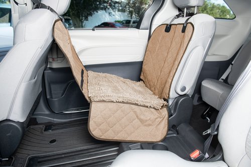 DGS Pet Products Dirty Dog Single Car Seat Cover Tan 44″ x 35″ x 2″