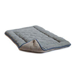 Chenille Pet Sleeper Cushion Large Grey/Blue 23" x 36" x 1"