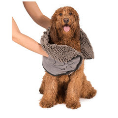 DGS Pet Products Dirty Dog Shammy Towel Grey 13″ x 31″ x 0.5″ 