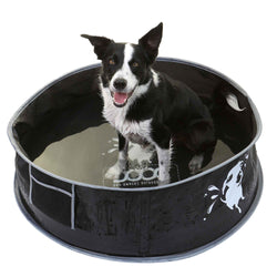 DOOG Pop-Up Dog Pool Large Black 48.03" x 48.03" x 11.81"