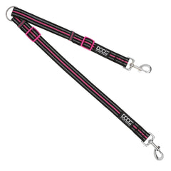 Doog Dual Walker Leash Rin Tin Tin Black/Pink, Grey