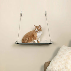 K&H Pet Products Wall Mounted Cat Shelf Single Level Natural 23" x 12" x 20"
