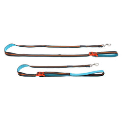 DOOG Neoprene Dog Clip It Leash Beethoven Neon Extra Large Orange/Blue