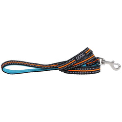 DOOG Neoprene Dog Leash Beethoven Neon Small Orange/Blue