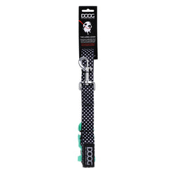 DOOG Neoprene Dog Clip It Leash Pongo Extra Large Black/White Polka Dot