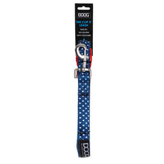 DOOG Neoprene Dog Clip It Leash Stella Extra Large Blue/White Polka Dot