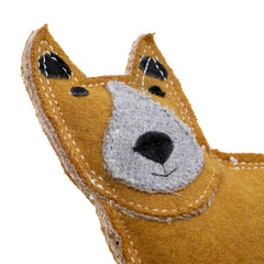 DOOG Outback Tails Daren the Dingo Felt Dog Toy Brown