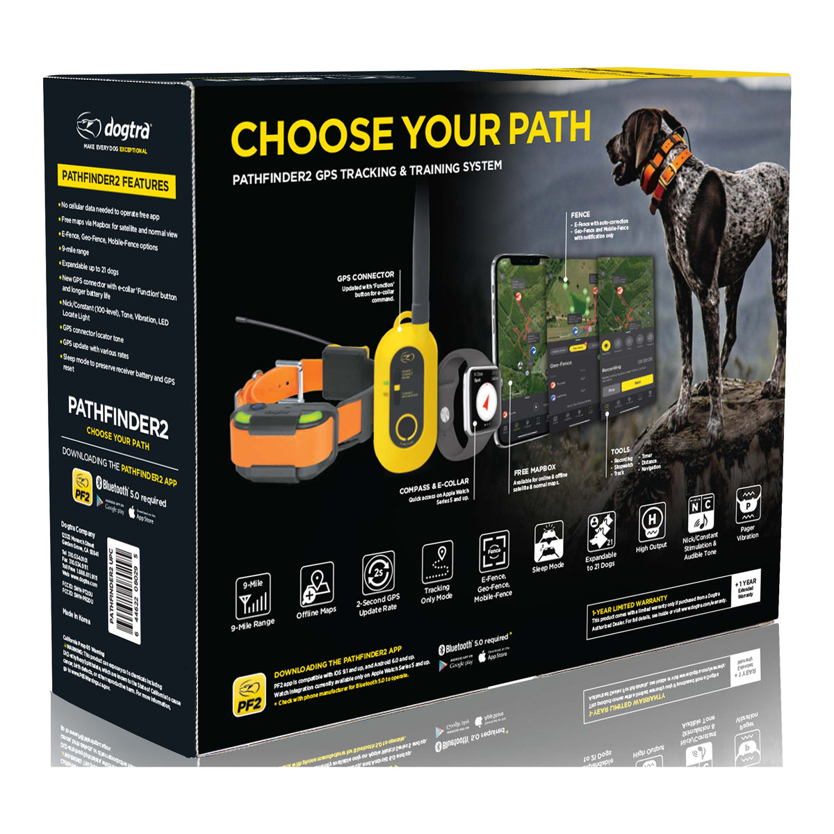 Dogtra GPS E-Collar 9 Mile Range Orange
