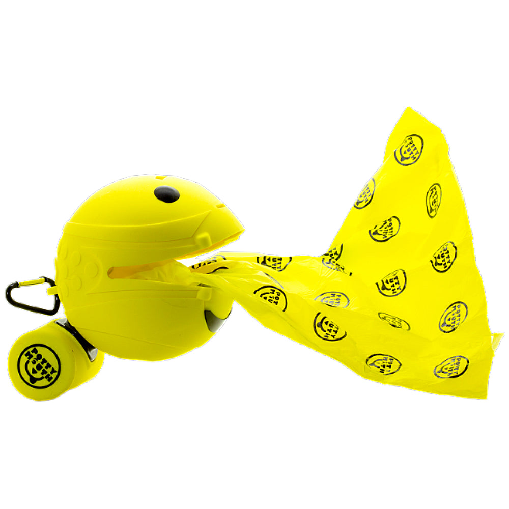 Potty Mouth Portable Hygienic Pooper Scooper Medium Yellow 3.5″ x 3.5″ x 3.5″