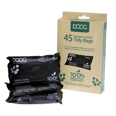 DOOG Compostable Pick Up Bags 45 count Black