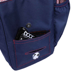 DOOG Walkie Bag Navy/Red 3.5" x 8" x 10"