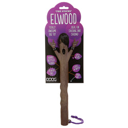 DOOG Stick Family Dog Toys Elwood Brown 11.02" x 0.98" x 0.98"