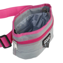 DOOG Treat and Training Pouch with Hinge Closure Large Grey/Pink 2.78" x 7.87" x 4.72"