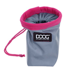DOOG Treat and Training Pouch Small Grey/Pink 4.5″ x 4.5″ x 5.5″