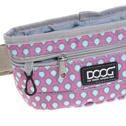 DOOG Treat and Training Pouch Large Pink/Tear Drops 8" x 8" x 5"