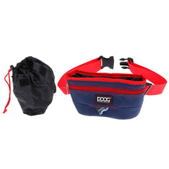 DOOG Treat and Training Pouch Large Navy/Red 8" x 8" x 5"