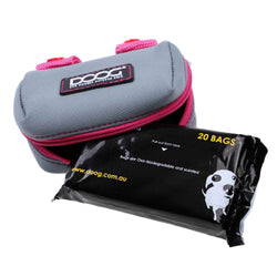 DOOG Walkie Pouch Grey/Pink 3.93" x 2.75" x 1.57"