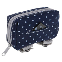 DOOG Walkie Pouch Navy/White Polka Dot 4.73" x 1.58" x 3.94"