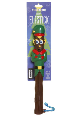 DOOG Christmas Sticks Elfstick Dog Toy Green/Brown 11.02" x 1.18" x 1.18"