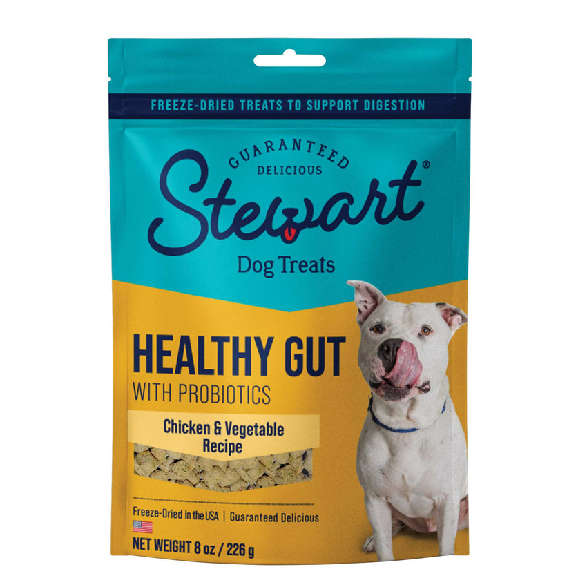 Stewart Dog Healthy Gut Chicken and Vegetable Treats 8 ounces