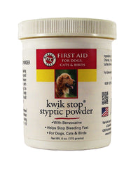 Kwik-Stop Styptic Powder 6 ounces Resealable Tub