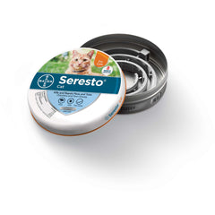 Bayer Seresto Flea and Tick Collar for Cats Gray